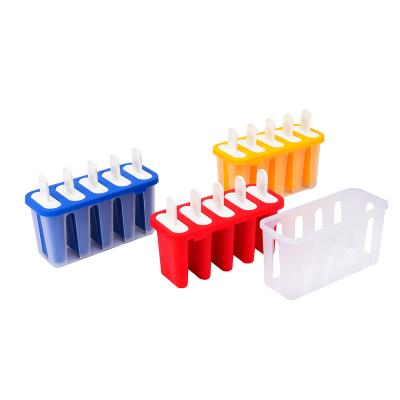 China New Type Viable Silicone Stackable Ice Cream Lolly Tray Set for sale