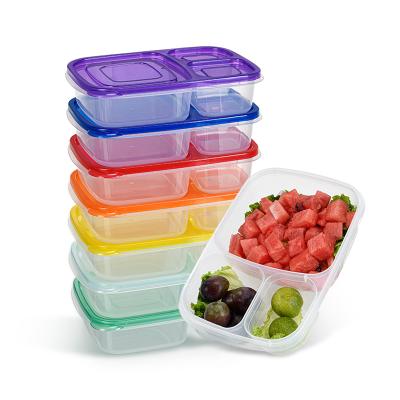 China Microwave Factory Supply Hot Price Disposable Plastic Lunch Box Container for sale