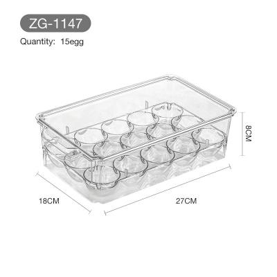 China Farm Sustainable New 2021 Fresh Preservation Transparent Storage For Egg With A Lid for sale