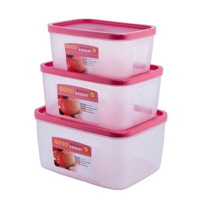 China Sustainable New Type Good Price Kitchen Food Storage Container Box Storage Set With Lids for sale