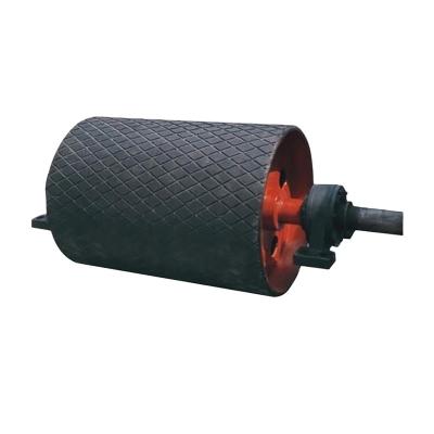 China Rubber Coated Mining Industry Belt Conveyor Drive Pulley For Coal Mines for sale