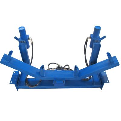 China Q 235 Hydraulic Self-Aligning Idler Frame For Belt Conveyor for sale