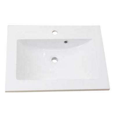 China Modern Australian Hot Selling Rectangle Resin Vanity Sink for sale