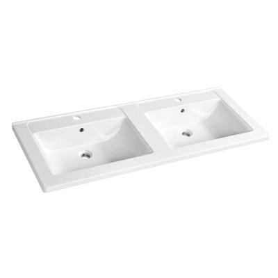 China Factory Directly Sale Modern SOFT Artificial Stone Double Basin Stone Resin Stone Sink for sale