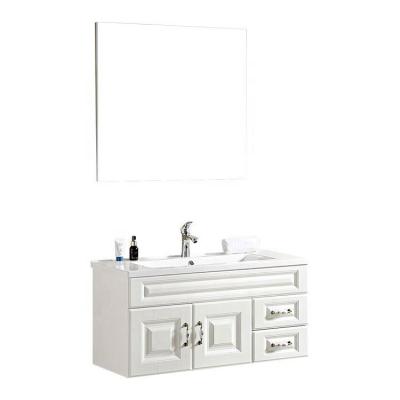 China Modern European style hall bath bathroom mirror cabinet for sale