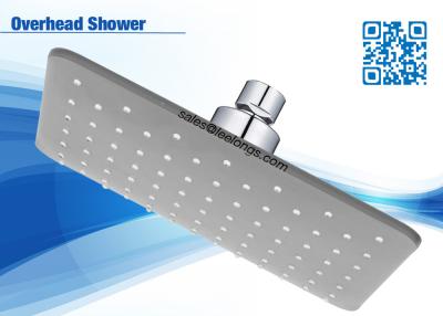 China 2 Function Grey Abs Square Bath Wall Overhead Shower Head High Efficiency For Home for sale