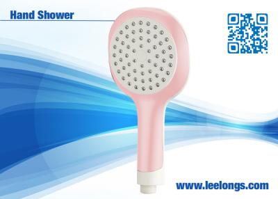 China Pink Square Adjustable Handheld Shower Head Single Function For Skin Care for sale