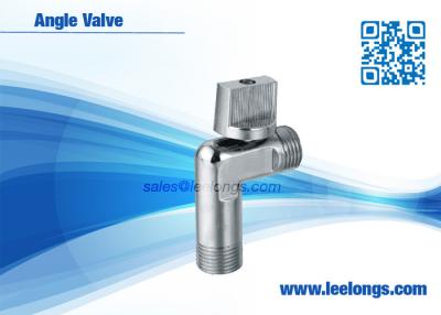 China Silver Zinc Angle Valve For Toilet , Braided Hose , Faucet , Water Tap for sale