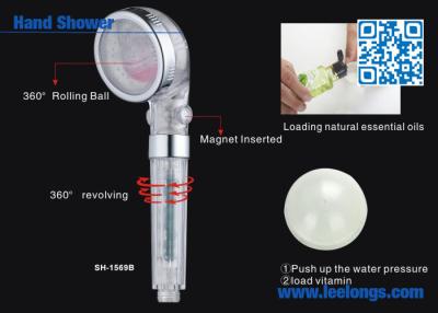 China Magnet Handheld Shower Head Therapy Anion SPA with Water Filter for sale