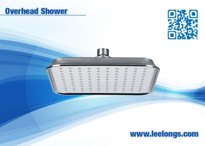 China ABS Square Rainfall Shower Head Chrome Plated , Overhead for adult for sale