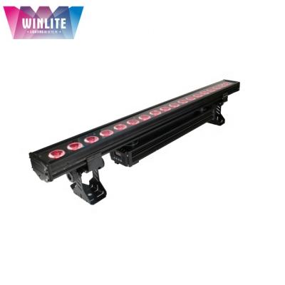 China Winlite IP65 18 x18w Wireless RGBWA+UV 6in1battery Sports Stadiums Led Bar Light Wall Washer Light for sale