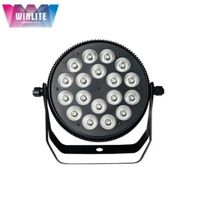 China Hotel Winlite 18x4in1 RGBW 10w Slim Aluminum Flat Par for sale