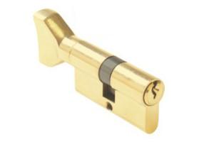 China Euro Profile Cylinder Lock 38mm - 55mm Door Thickness Modern Antique Brass Cylinder Lock for sale