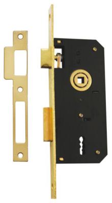 China Easy Installation Mortise Door Lock with Adjustable Latch in GP Finish for sale