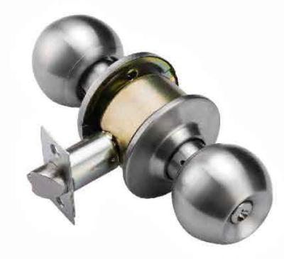 China Entrance Door Lock Hardware Zinc Alloy Crystal 60mm 70mm Backset Brass Door Knobs With Lock for sale