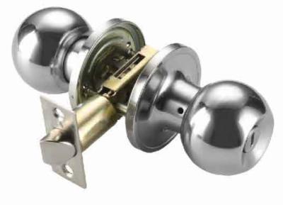 China Adjustable Knob Door Lock for 35mm to 45mm Door Thickness 60mm or 70mm PS Passage Function for sale