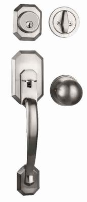 China 60mm 70mm Backset Door Handle Lock Pitcher Handle Set Modern Entry Door Locksets for sale