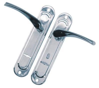 China CP Finish Door Lock Handle Surface Mounted Door Lever Handles For Metal Products for sale