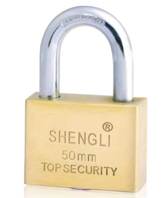 China High Security Padlock Brass Padlock Vane Keys ( Square ) Pin Tumbler Structure for Commercial Applications for sale