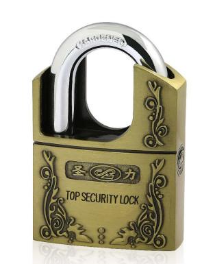 China High Security Padlock Zinc Alloy Shackle Protected Atom Padlock Pin Tumbler Padlock Exceptional for sale