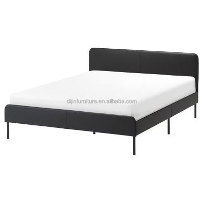 China Modern Hot Selling Cheap Double Tufted Leather Bed Style Plywood PU Bed Leather Frame for sale