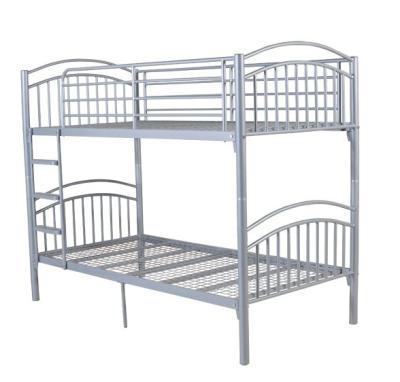 China Hot Selling Double Deck Metal Pipe Bed Frame Metal Bed Frame Boarding Bunk Beds Customized Private Adult Bunk Bed for sale