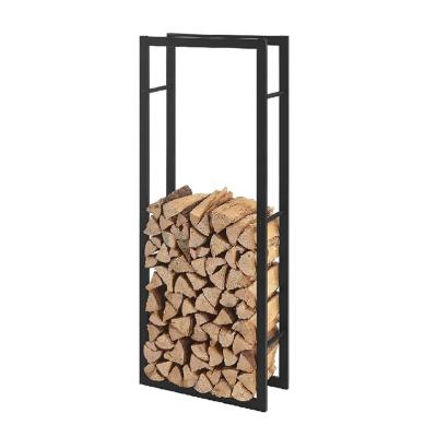 China Easy Assemble Firewood Stacking Aid Made In Metal Tube With Black Power Coating for sale