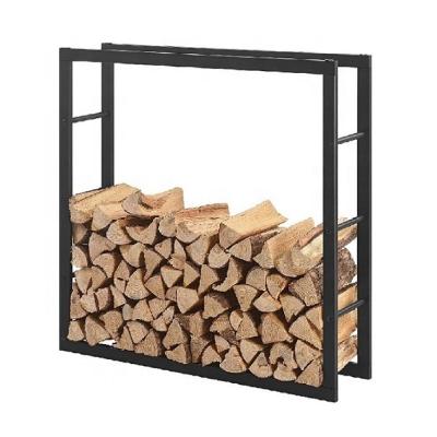 China Easy Assemble Firewood Stacking Aid Made In Metal Tube With Black Power Coating for sale