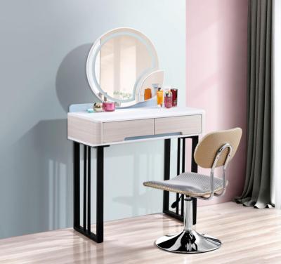 China Modern Living Room Furniture Color Customized 3 Mirror Makeup Table Vanity Dresser With Stool for sale