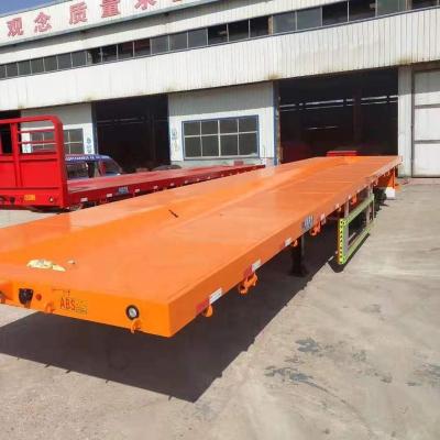 China Flatbed truck trailer trailer with gooseneck for pickups trailers flatbed china car heavy duty group for sale