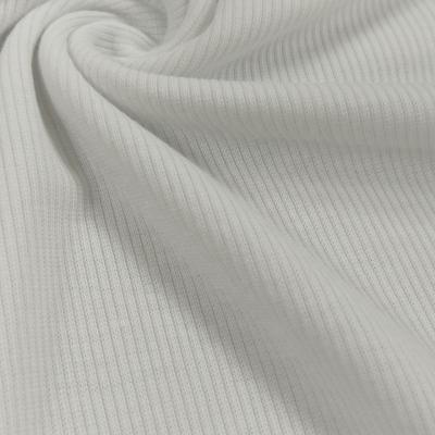 China Sustainable Eco Friendly Biodegradable Fiber Knit Fabric Solid Color 2x2 Rib Soft Touch #GDRT-2145 for sale