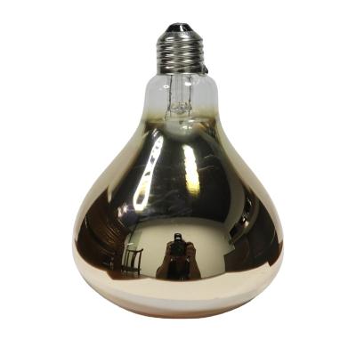 China Bath Heater Infrared Gold Bulb R125 E27 275W 165/174/183mm Infrared Halogen Light For Bathroom for sale