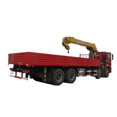 China Heavy Duty TRUCK CRANE Shacman 8x4 Crane Truck Telescope Boom Truck Mounted Crane 15 Ton 16 Ton Crane Truck for sale