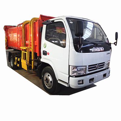 China Factory hanging bucket mini garbage truck/side loader garbage truck 3cbm for sale for sale