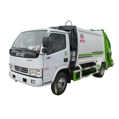 China Dongfeng 4x2 8m3 Small Steel Rear Loader Compactor Garbage Bin Emptying Garbage Truck For Sale 5995*2000*2900 for sale