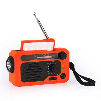 China PORTABLE BT Disaster Ki Solar Emergency Hand Crank Portable Speaker Radio With Reading Light for sale