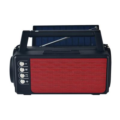 China Fm Portable Vintage Cell Phone Holder Home Solar Radio With Speaker Led Mp3 Flashlight for sale