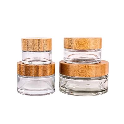 China 5ml-100ml Personal Care Eyes Cream Glass Jar Cosmetic Cream Jar Cream Container for sale