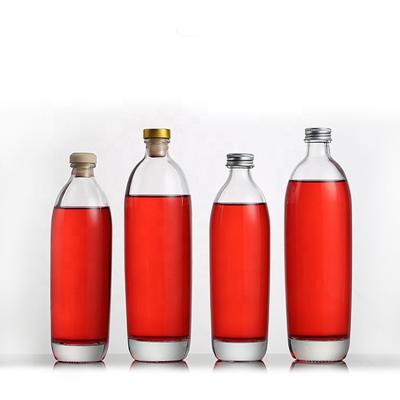 China Cork Wholesale Beverage 100ml 330ml 500ml Vodka Glass Bottle High Quality Clear Liquor Glass Wine Bottles for sale