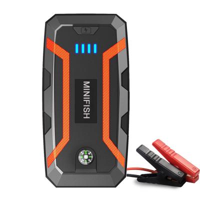 China Portable Car Jump Starter 12V Jump Starter 15000mAh 100A Jump Starter Auto Car Engine Booster Pack Portable Battery Power Bank with Compass, USB Quick for sale