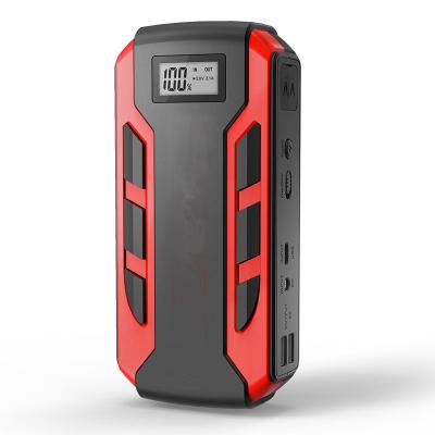 China Portable Passenger Car Jump Starter 15000mAh Power Supply Car 12V Lithium Battery Backup Start with LCD Screen and Quick Charging for sale