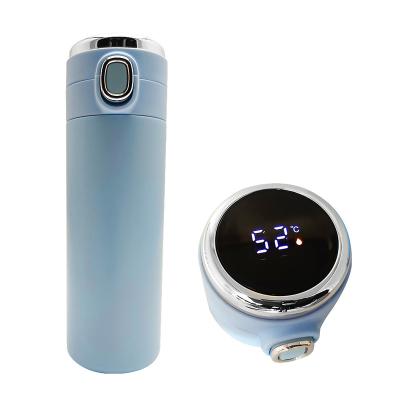 China PORTABLE Thermo Smart LED Temperature Display Reminder Termos Vacuum Insulation Stainless Steel Smart Water Bottle With Custom Logo for sale