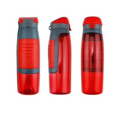 China Sustainable Sports 750ml Outdoor Plastic Water Bottle With Card Storage Wallet Water Bottle for sale