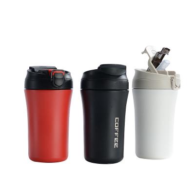 China Double Wall Disposable Vacuum Coffee Cup Tumbler With Customer Logo for sale