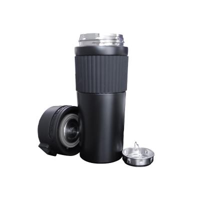 China Sustainable Smart Temperature Show Stainless Steel Coffee Mug With Handle Lid Sublimation Tumbler for sale