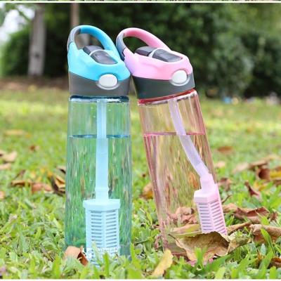 China 2021 New Products Sustainable Filter Bottle Mountop Portable Sports Bottle With Side Handle for sale