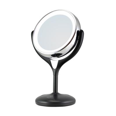 China Lighted Table Mirror With Lights Free Standing Table Mirror Led Delicate Desk Mirror for sale