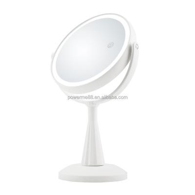 China Morden Lighted Magnifying LED Makeup Mirror Dressing Table Makeup Mirror For Wedding for sale