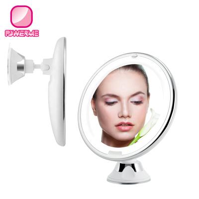 China Lighted Magnifying Magnifying Mirror Led Makeup Mirror Bathroom Wall Mirror With Lights for sale