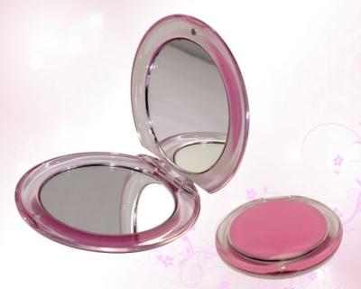 China Cosmetic Magnifying Mirror Small Promotional Gift Round Crystal Smirror for sale